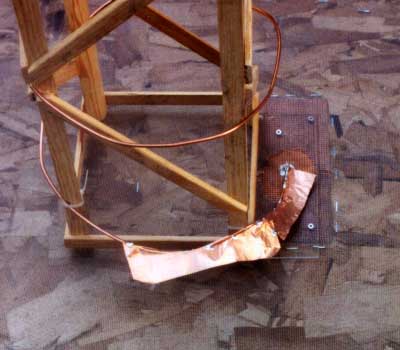 400 MHz Helical Antenna Quarter Wave Transformer